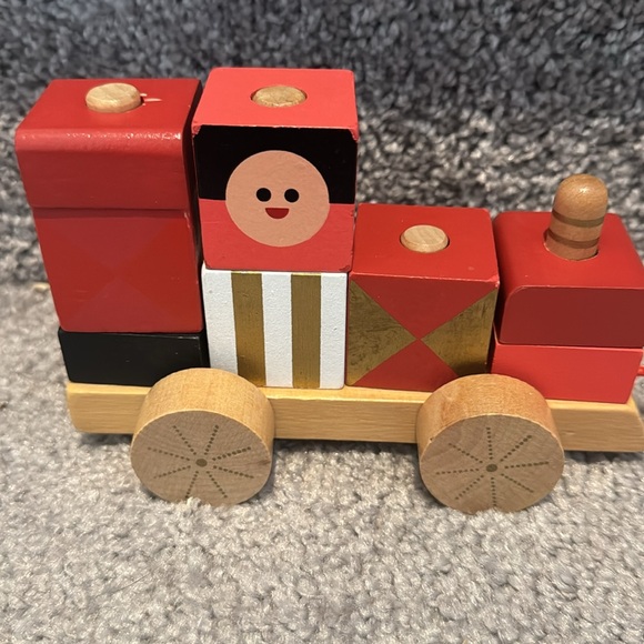 Petite Collage Wooden Train 9-Piece Stacking Puzzle - Picture 2 of 7